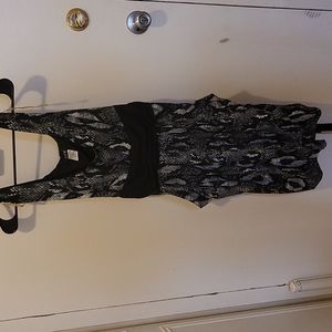 Snake print belted dress